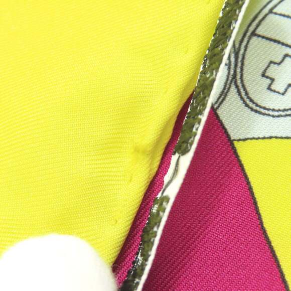 HERMES Yellow Silk Scarf - Picture 11 of 13